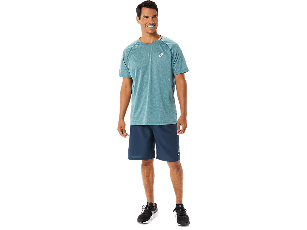 Camiseta Asics Ready-Set Lyte Sleeve Masculino Verdes Escuro | 7549-XIQBD