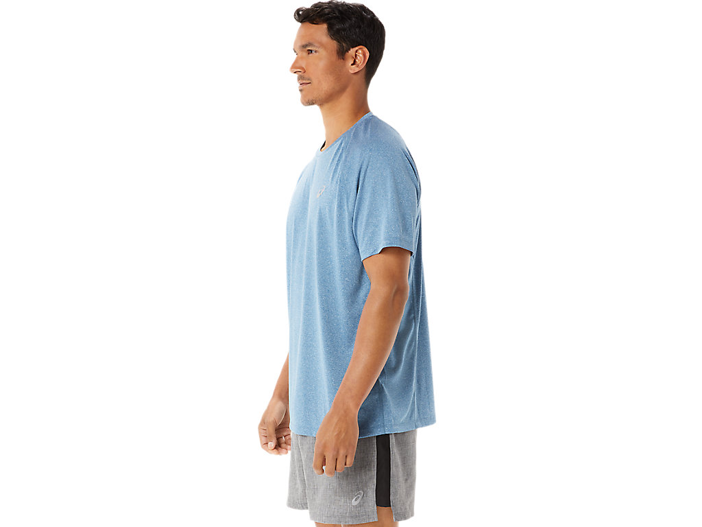 Camiseta Asics Ready-Set Lyte Sleeve Masculino Azuis | 9308-LRUDF