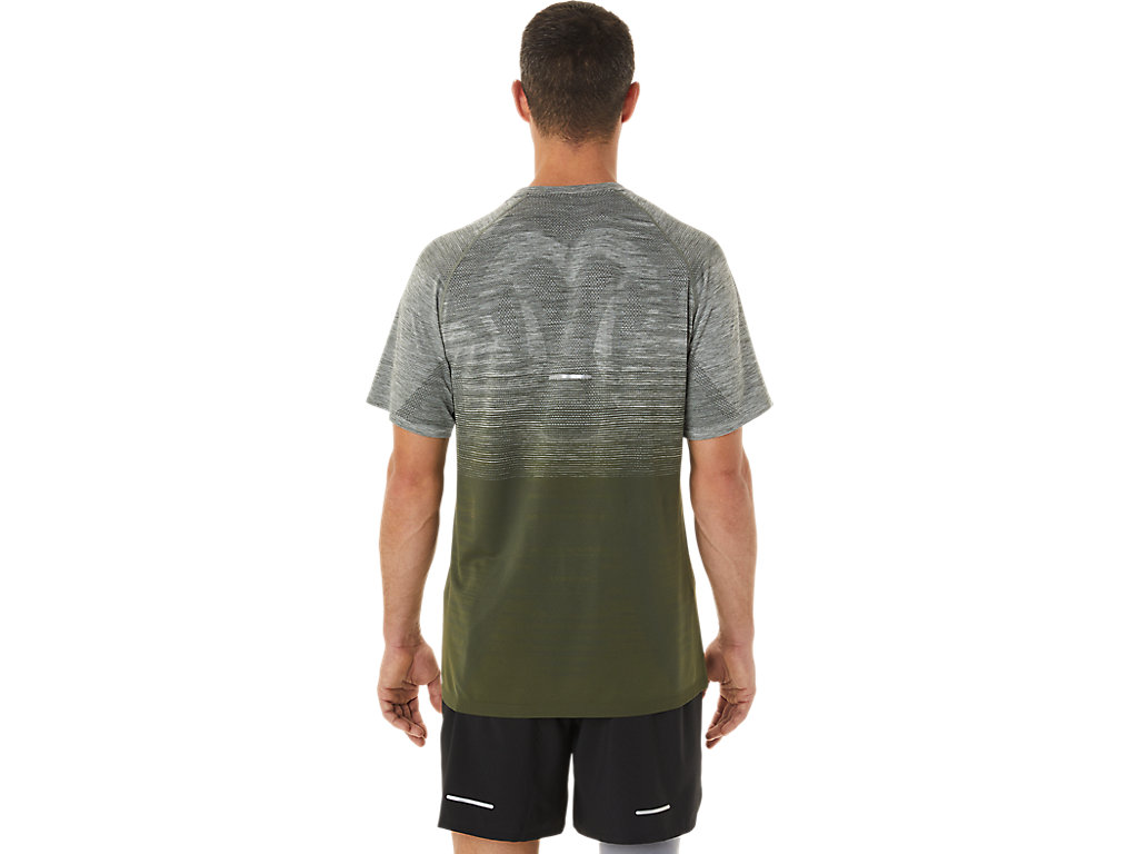 Camiseta Asics Seamless Sleeve Masculino Verdes Verdes | 9675-AUKXM