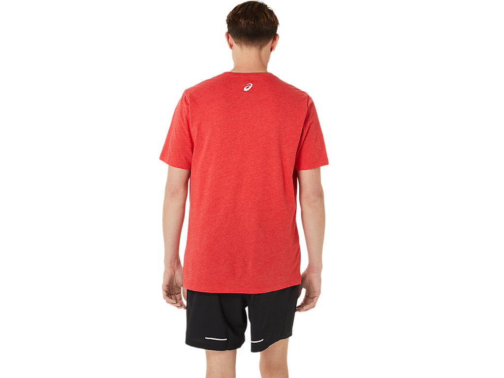 Camiseta Asics Standout Fourth Ss Tee Masculino Vermelhas | 0583-RBGDJ