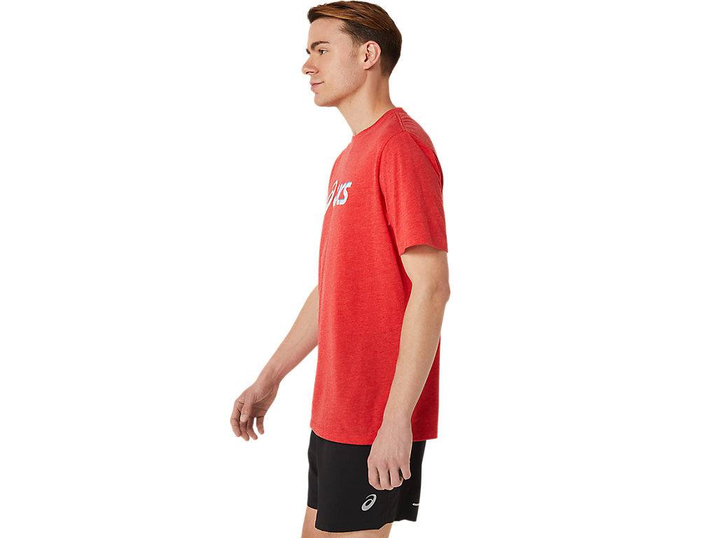 Camiseta Asics Standout Fourth Ss Tee Masculino Vermelhas | 0583-RBGDJ