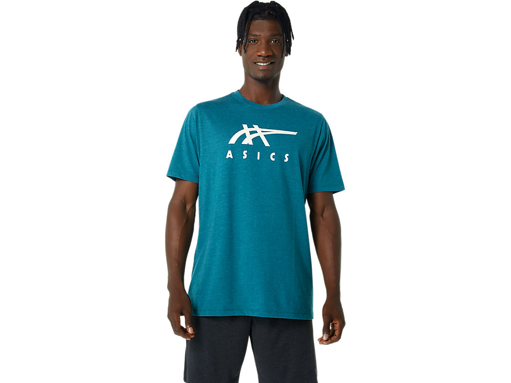 Camiseta Asics Stripe Sleeve Tee Feminino Verdes Escuro | 2670-OVZED