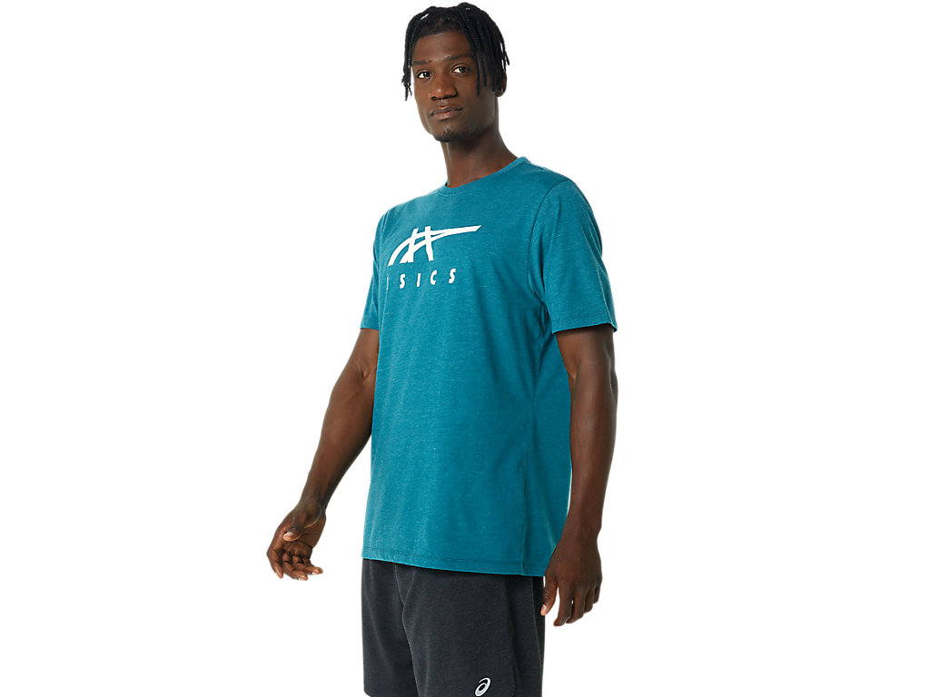 Camiseta Asics Stripe Sleeve Tee Feminino Verdes Escuro | 2670-OVZED