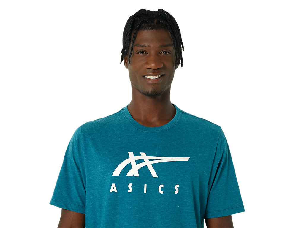 Camiseta Asics Stripe Sleeve Tee Feminino Verdes Escuro | 2670-OVZED