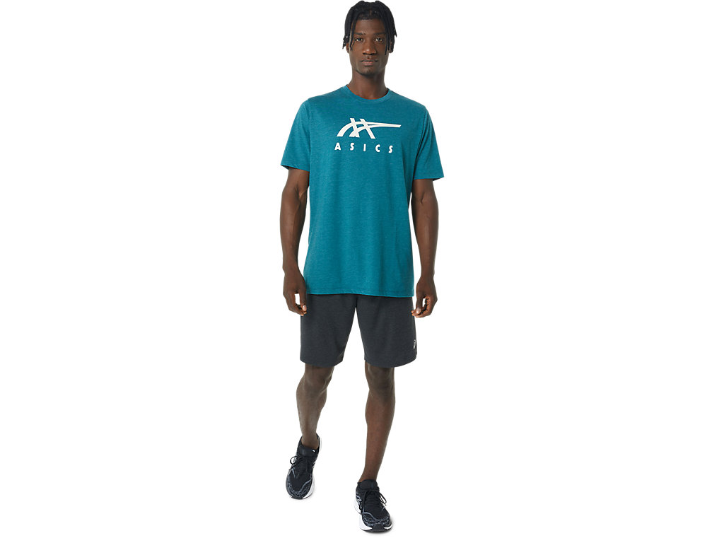 Camiseta Asics Stripe Sleeve Tee Feminino Verdes Escuro | 2670-OVZED