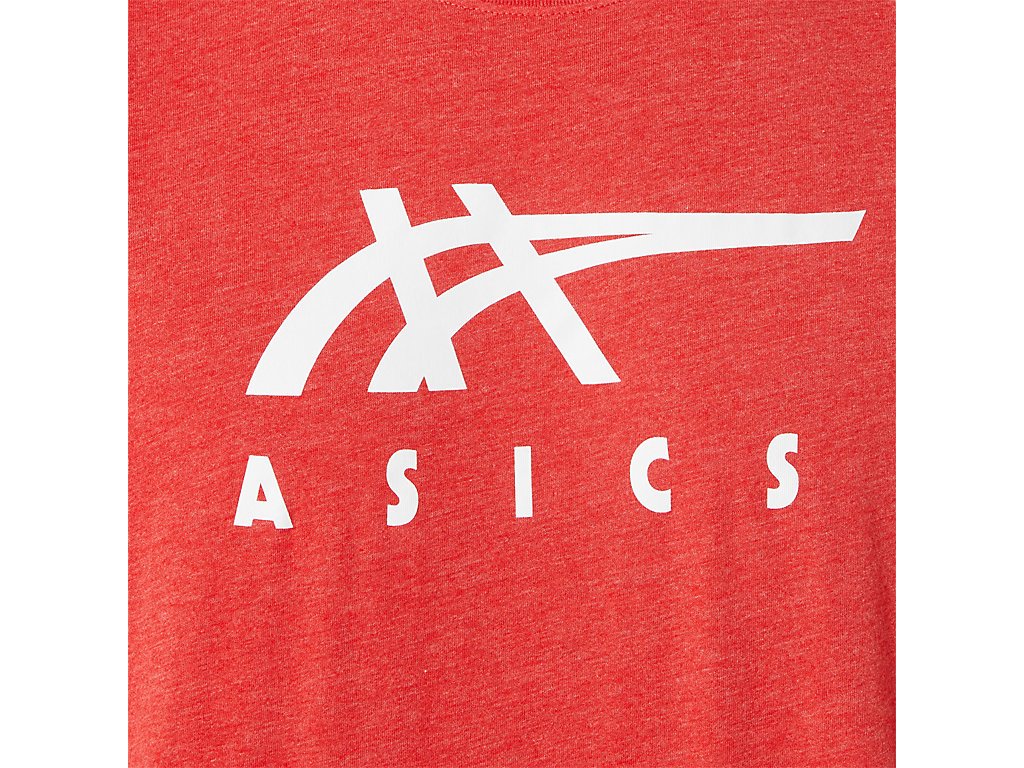 Camiseta Asics Stripe Sleeve Tee Masculino Vermelhas | 8213-JMBQY