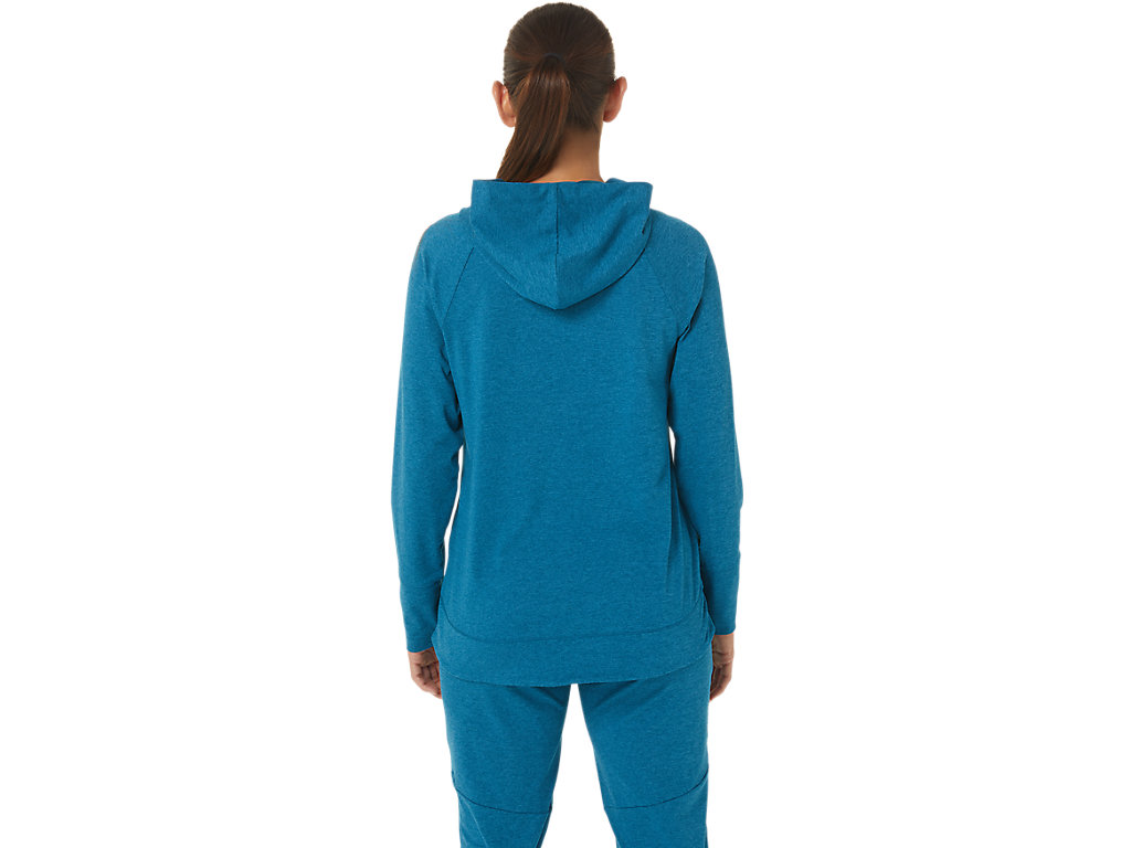 Camiseta Asics Tech Pullover Feminino Turquesa Escuro | 5274-TGERS