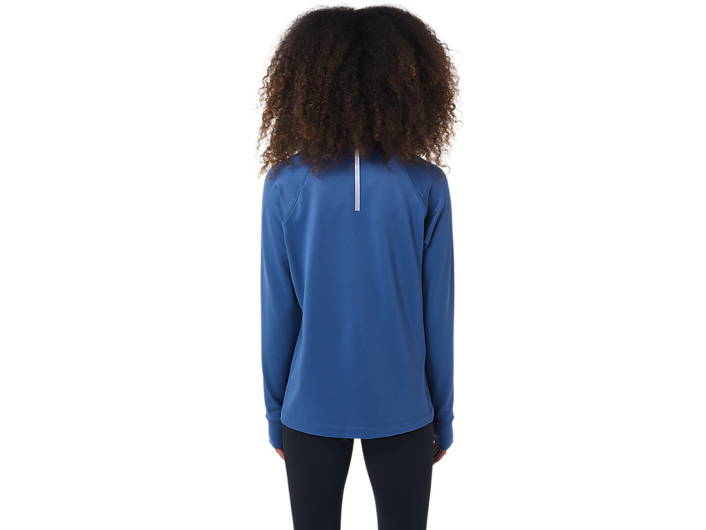 Camiseta Asics Thermopolis 1/4 Zip Feminino Cinzentas Escuro | 5637-DKVZF