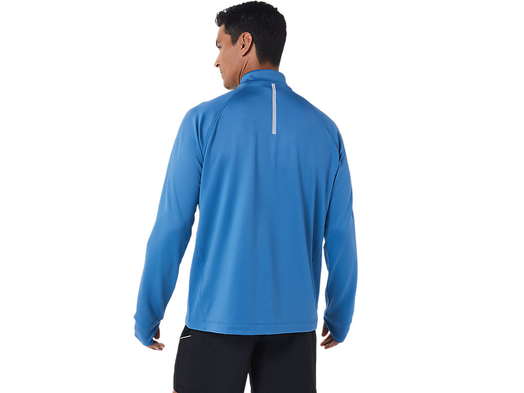 Camiseta Asics Thermopolis Inverno 1/2 Zip Masculino Azuis | 1425-KJTVW