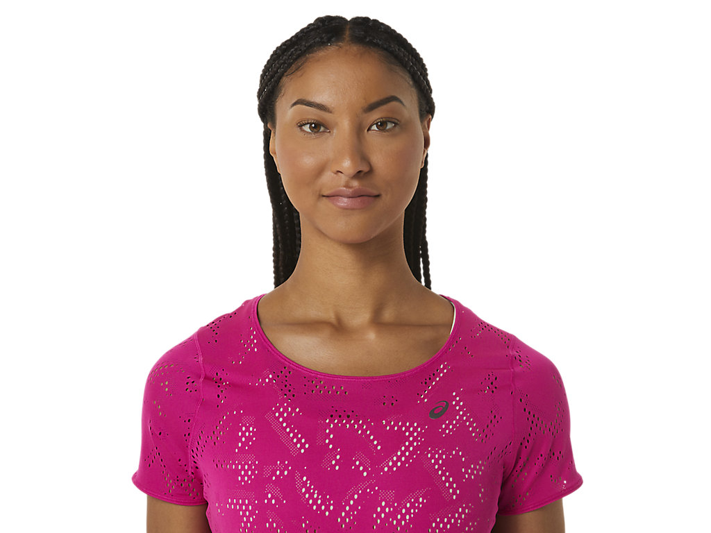 Camiseta Asics Ventilate Actibreeze Sleeve Feminino Rosa | 0219-WSVTQ