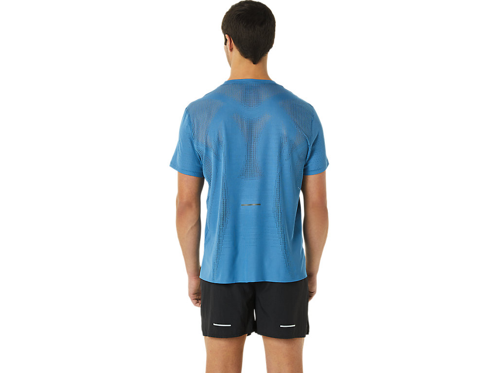 Camiseta Asics Ventilate Actibreeze Sleeve Masculino Azuis | 2096-MQDOU