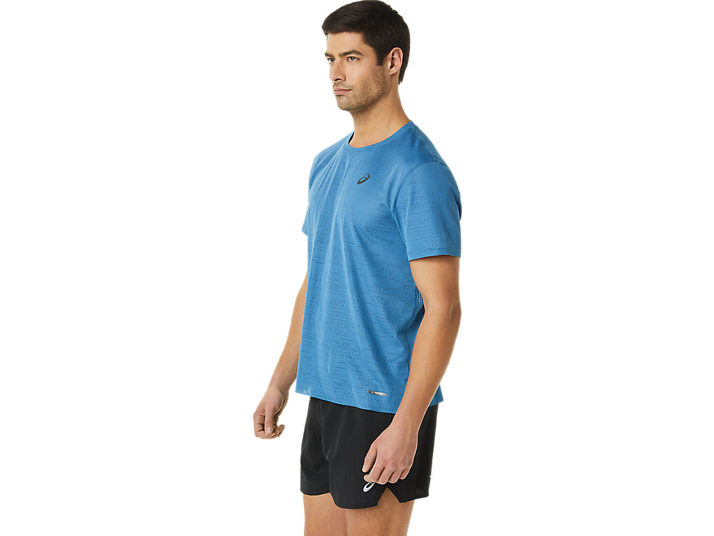 Camiseta Asics Ventilate Actibreeze Sleeve Masculino Azuis | 2096-MQDOU