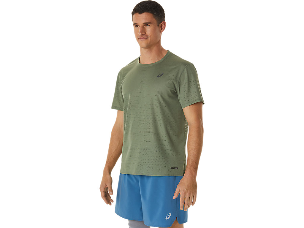 Camiseta Asics Ventilate Actibreeze Sleeve Masculino Verdes | 5892-FLDCT