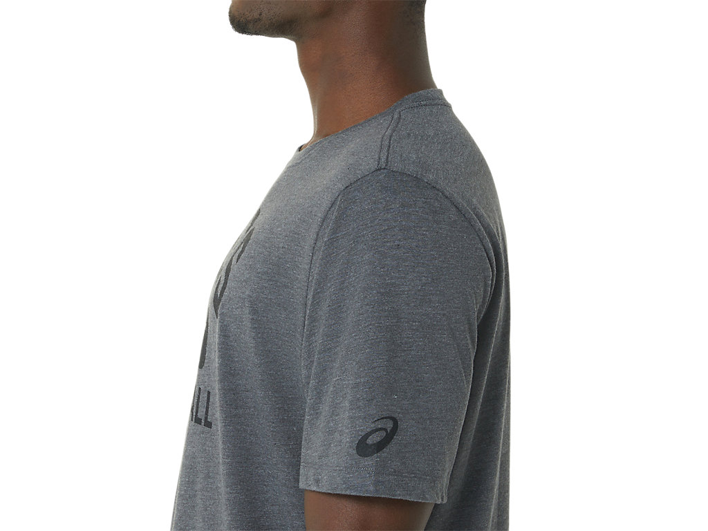 Camiseta Asics Volleyball Gráficas Tee Masculino Cinzentas Escuro | 4850-DZQRW