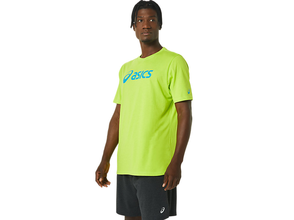 Camiseta Asics Xg Sleeve Lockup Logo Tee Masculino Luz Verdes | 9312-ULDWZ