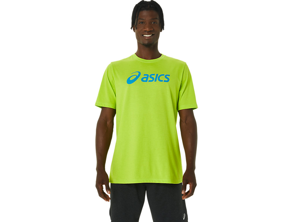 Camiseta Asics Xg Sleeve Lockup Logo Tee Masculino Luz Verdes | 9312-ULDWZ