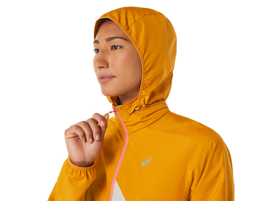 Casaco Asics Fujitrail Anorak Feminino Bege Luz Verde Oliva | 8064-HQMXY