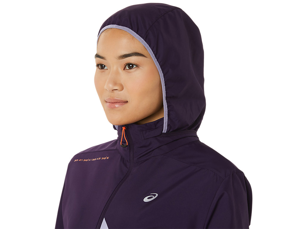 Casaco Asics Fujitrail Anorak Feminino Roxo | 9207-SYWOX