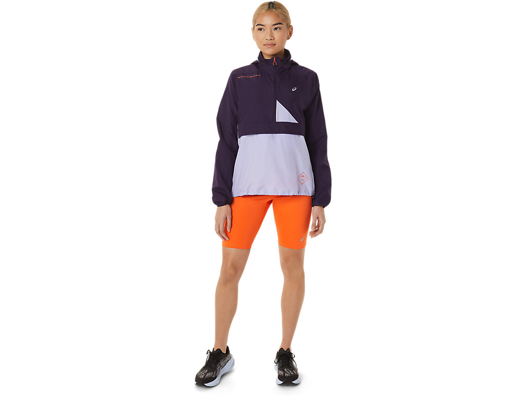 Casaco Asics Fujitrail Anorak Feminino Roxo | 9207-SYWOX