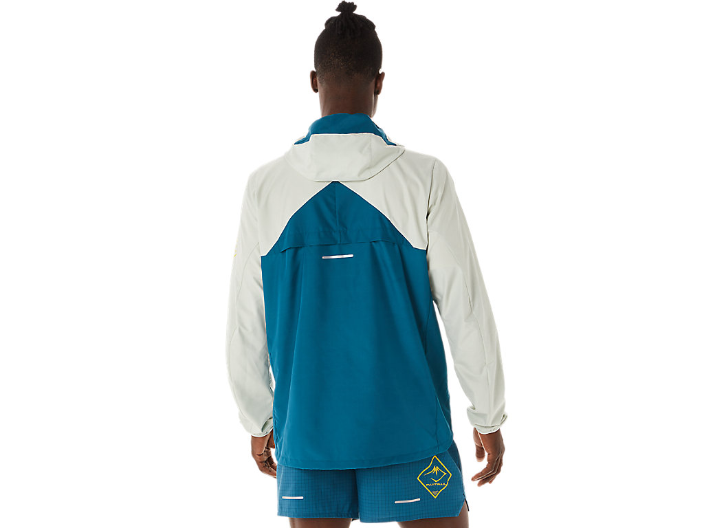 Casaco Asics Fujitrail Anorak Masculino Turquesa Luz Verde Oliva | 4350-LEGSO