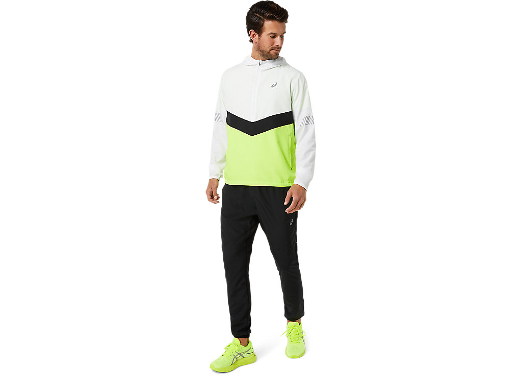 Casaco Asics Lite-Show Masculino Branco Verdes | 6130-XKNMF