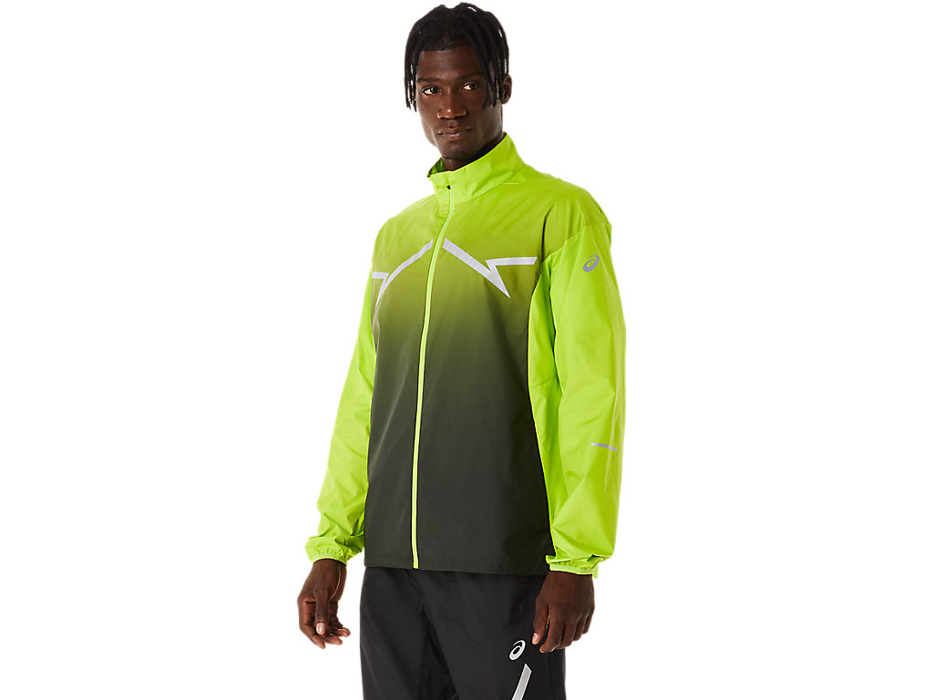 Casaco Asics Lite-Show Masculino Luz Verdes Pretas | 8609-TIZAF