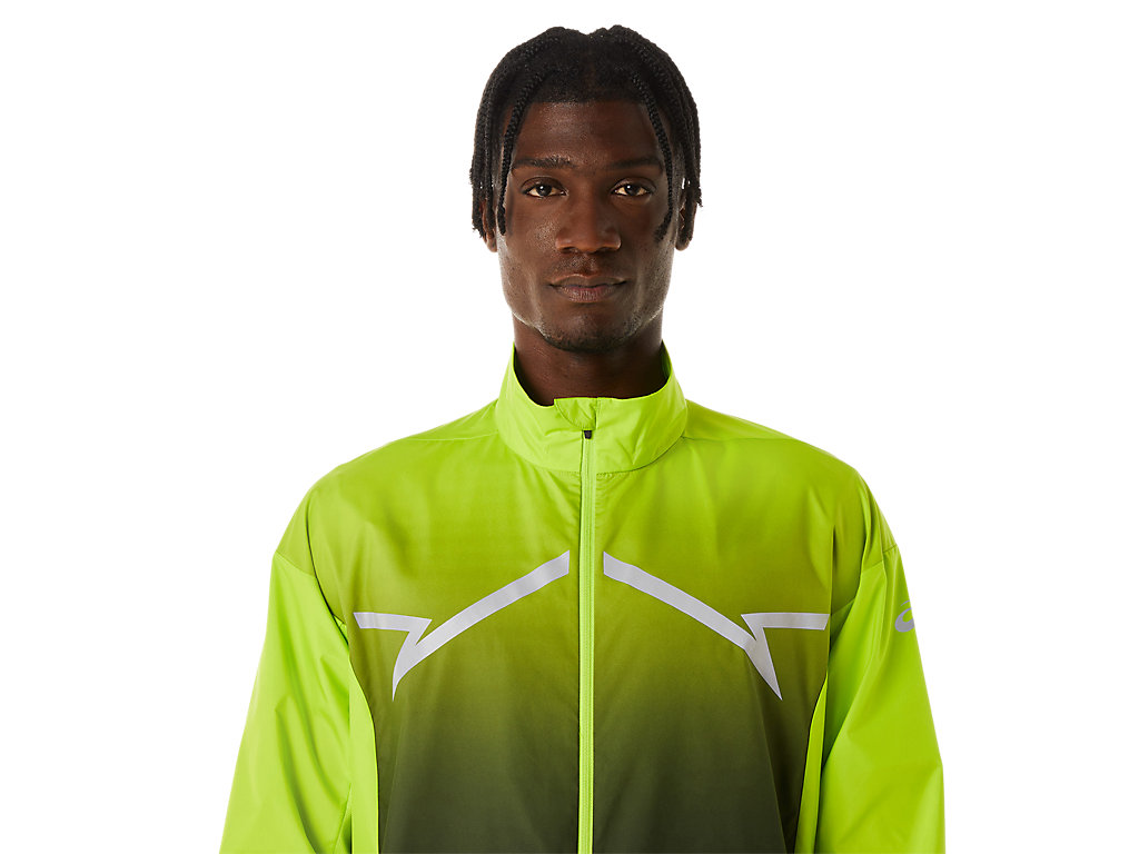 Casaco Asics Lite-Show Masculino Luz Verdes Pretas | 8609-TIZAF