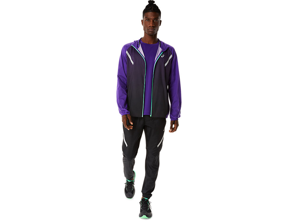 Casaco Asics Lite-Show Masculino Roxo Pretas | 7065-GKZLH