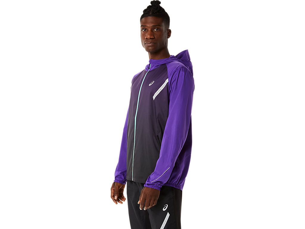 Casaco Asics Lite-Show Masculino Roxo Pretas | 7065-GKZLH