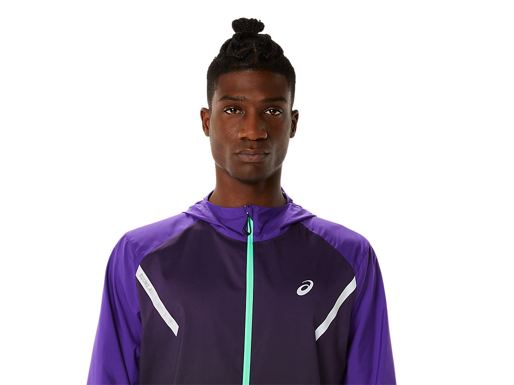 Casaco Asics Lite-Show Masculino Roxo Pretas | 7065-GKZLH