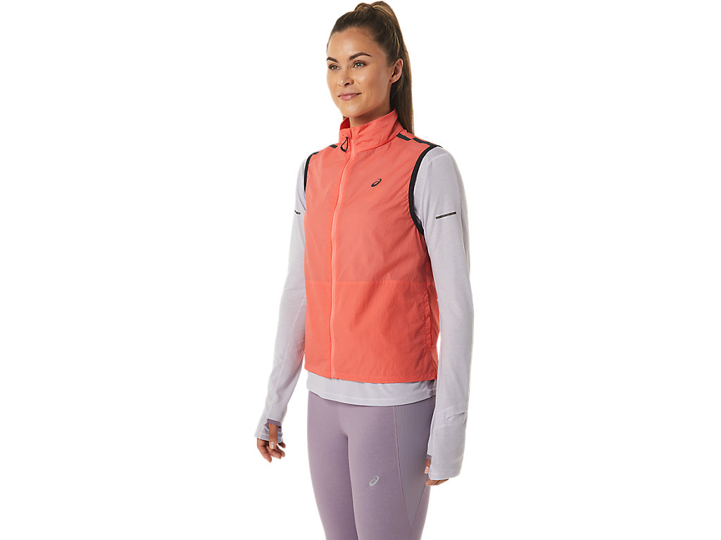 Casaco Asics Metarun Packable Vest Feminino Rosa | 3564-QXKDU