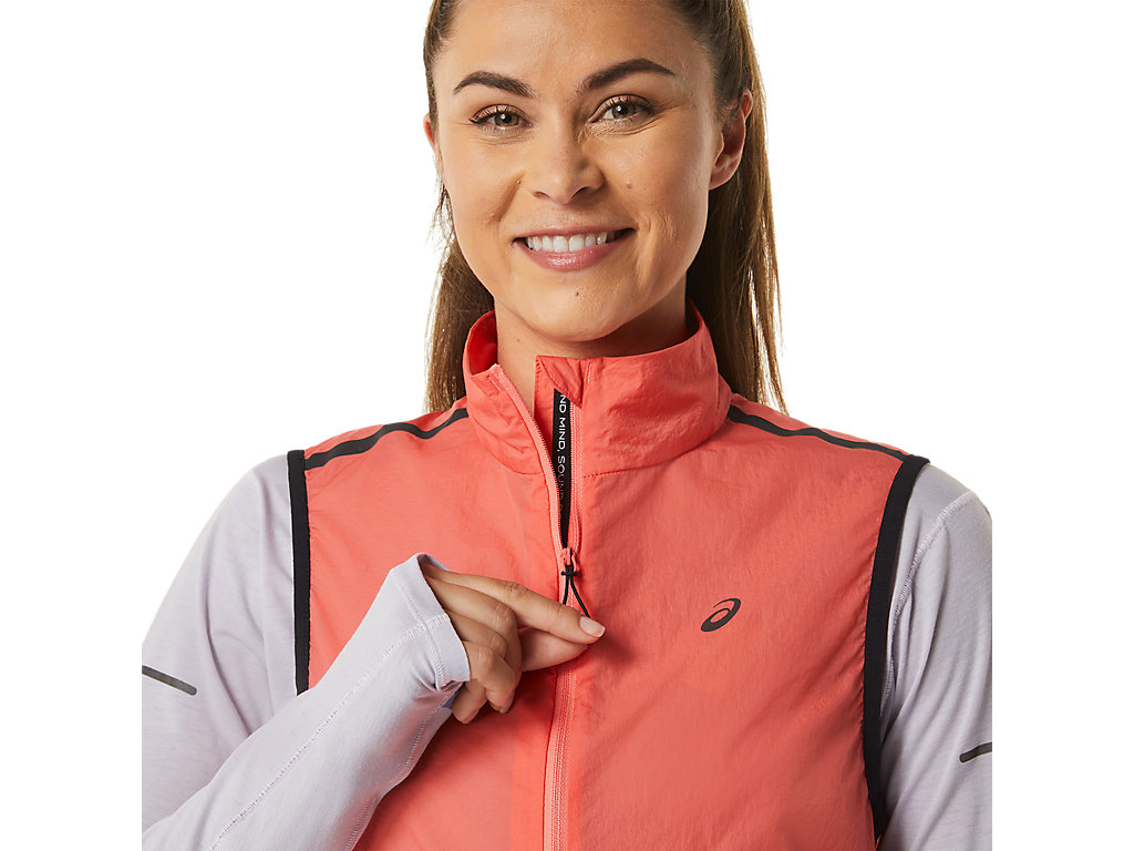 Casaco Asics Metarun Packable Vest Feminino Rosa | 3564-QXKDU