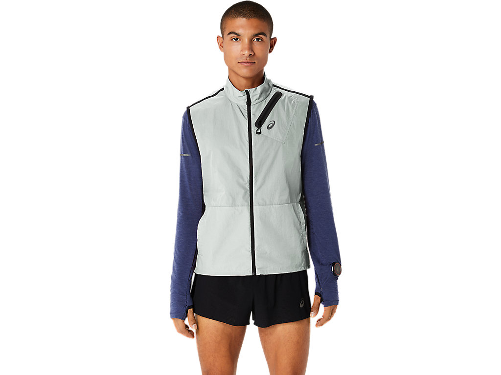 Casaco Asics Metarun Packable Vest Masculino Luz Verde Oliva | 7024-YCGBW