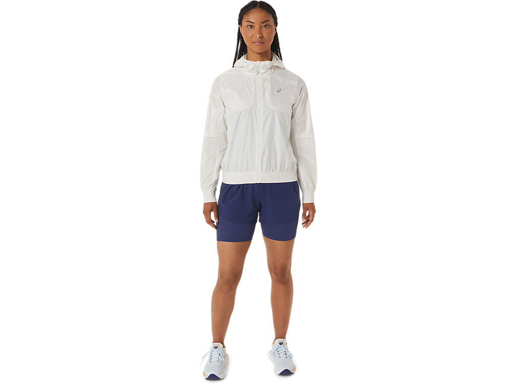 Casaco Asics Nagino Run Feminino Creme | 7392-MWITE