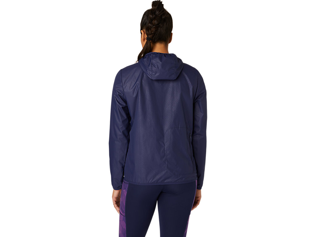 Casaco Asics Packable Feminino Azul Marinho | 9642-PANKH