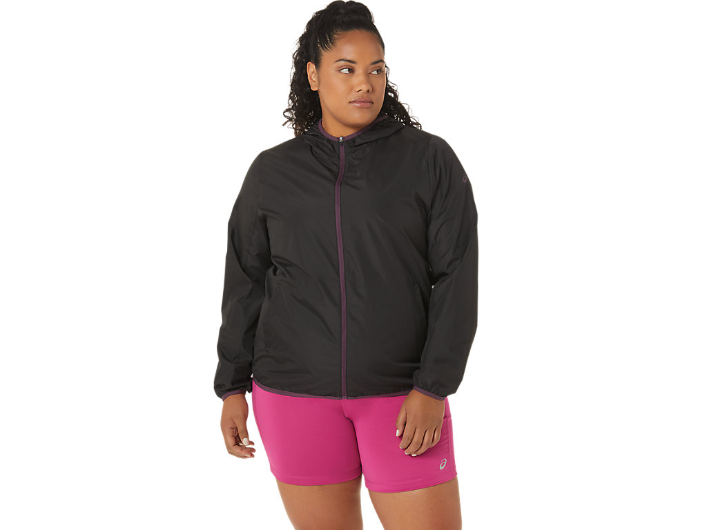 Casaco Asics Packable Feminino Pretas Roxo Escuro | 7562-ZVREF