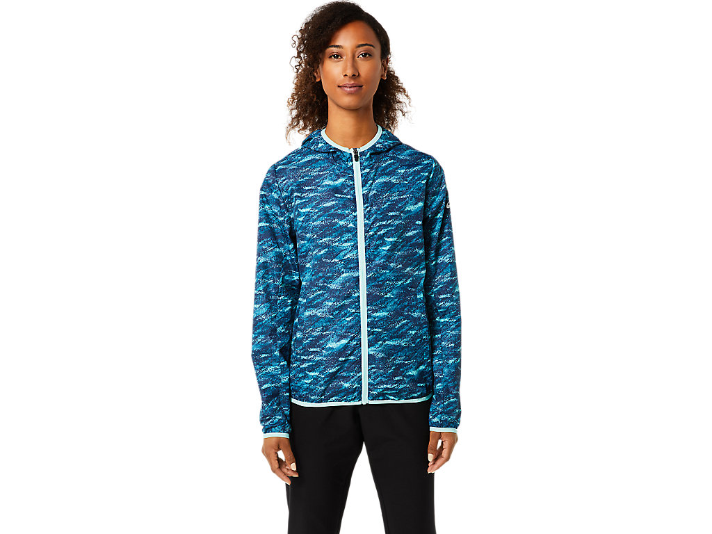 Casaco Asics Packable Feminino Turquesa | 2315-QKVRE