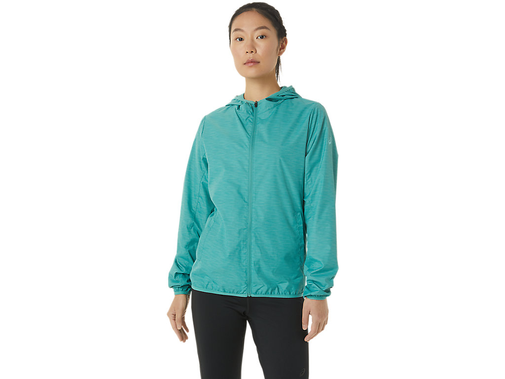 Casaco Asics Packable Feminino Verde Oliva Azuis | 8941-FUIYG