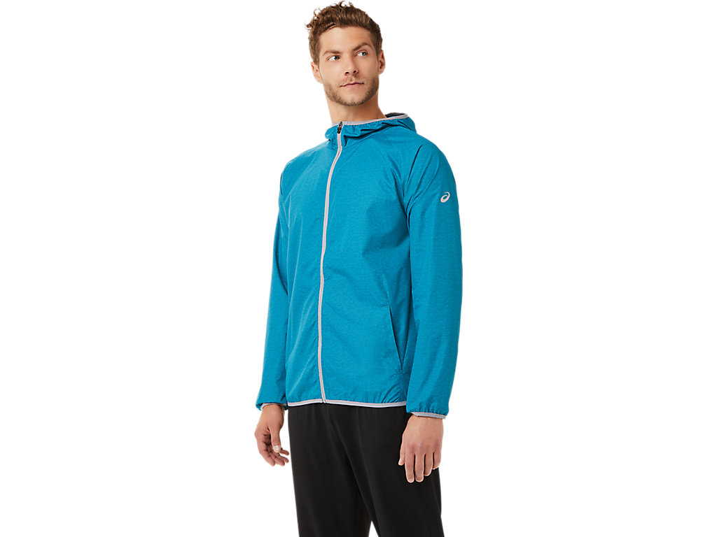 Casaco Asics Packable Masculino Turquesa Azuis | 3619-OWHFL