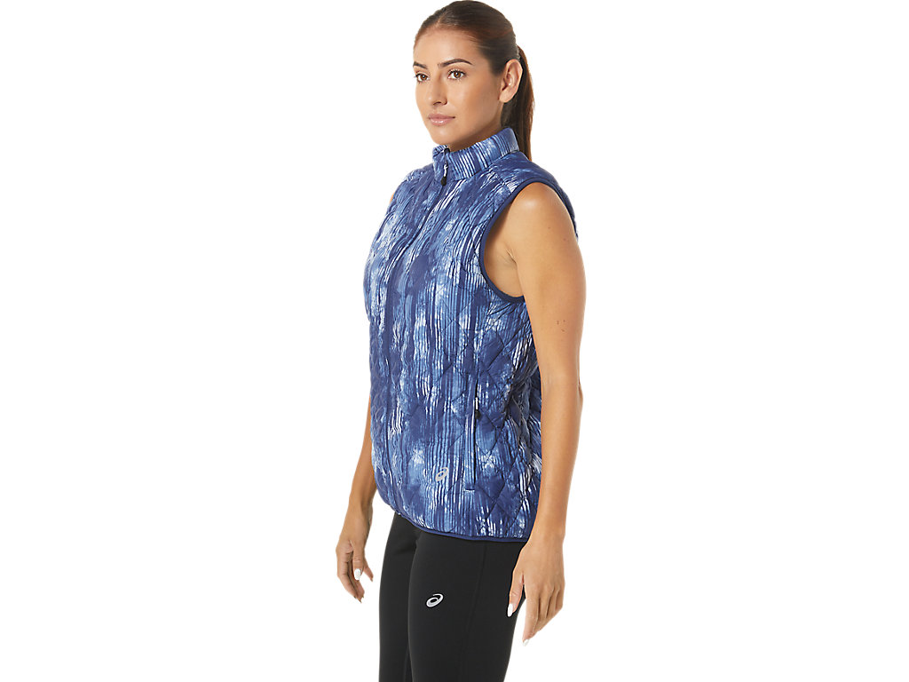 Casaco Asics Reverse Insulated Vest Feminino Cinzentas Escuro Azuis | 0957-VLNZT