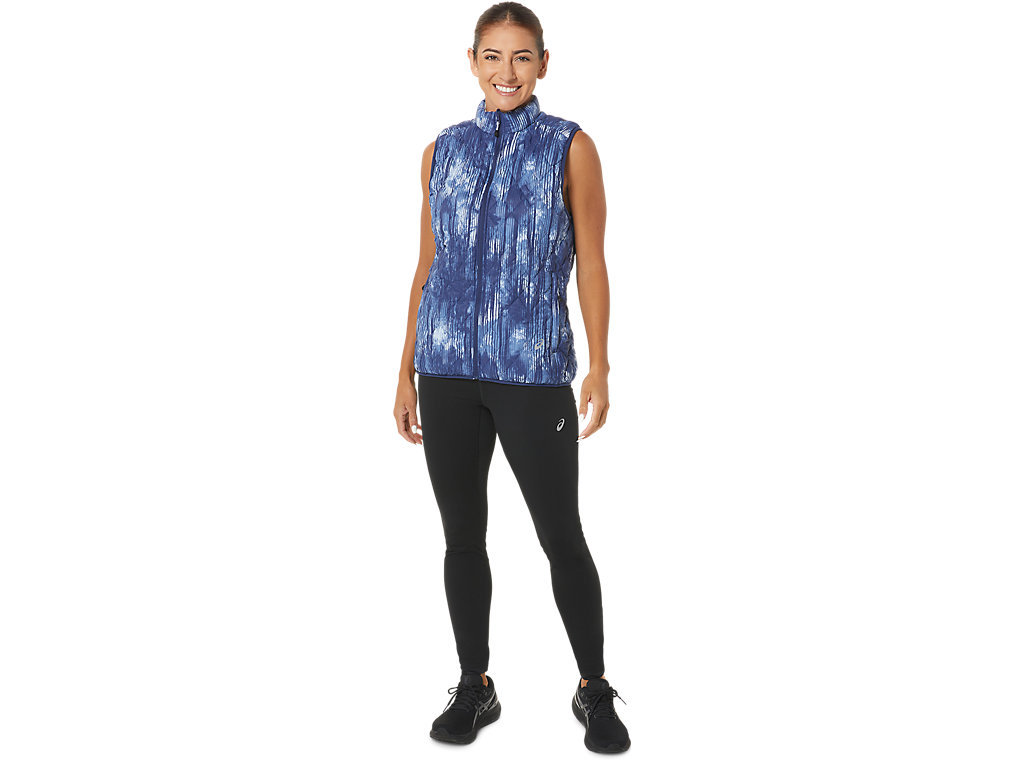 Casaco Asics Reverse Insulated Vest Feminino Cinzentas Escuro Azuis | 0957-VLNZT