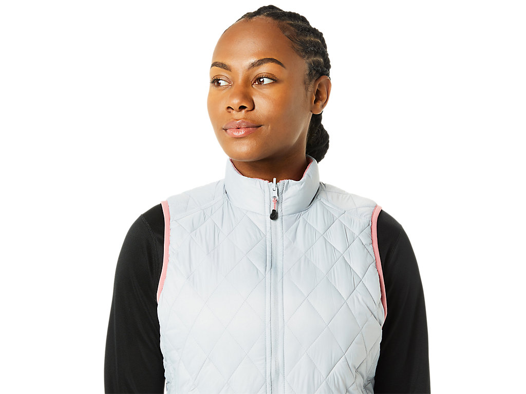 Casaco Asics Reverse Insulated Vest Feminino Cinzentas Rosa | 7135-CRUAE