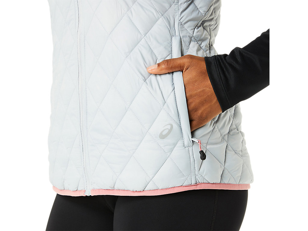 Casaco Asics Reverse Insulated Vest Feminino Cinzentas Rosa | 7135-CRUAE