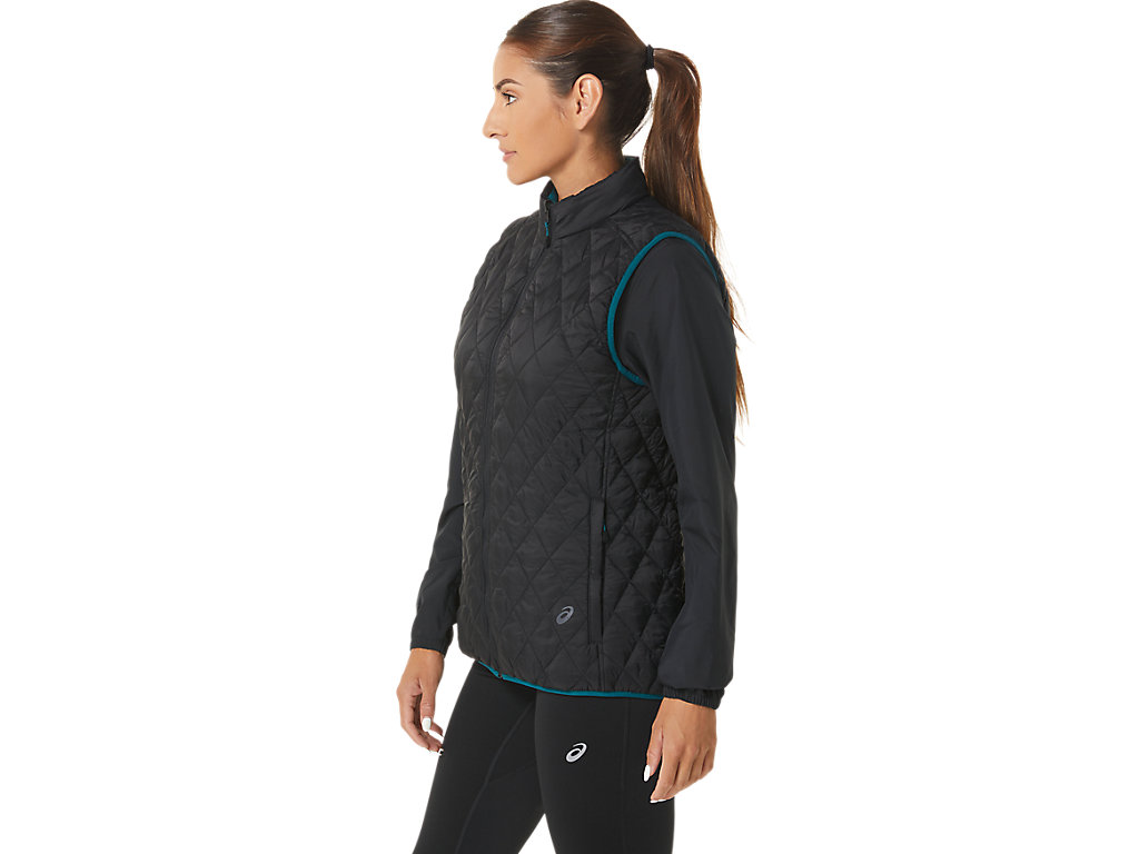 Casaco Asics Reverse Insulated Vest Feminino Pretas Verdes Escuro | 7958-NIWCS