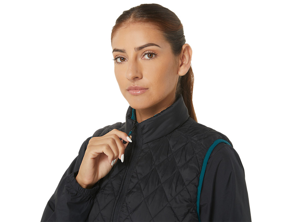 Casaco Asics Reverse Insulated Vest Feminino Pretas Verdes Escuro | 7958-NIWCS