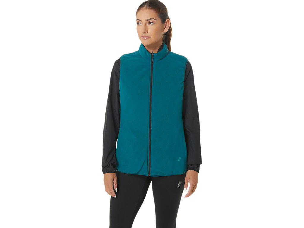 Casaco Asics Reverse Insulated Vest Feminino Pretas Verdes Escuro | 7958-NIWCS