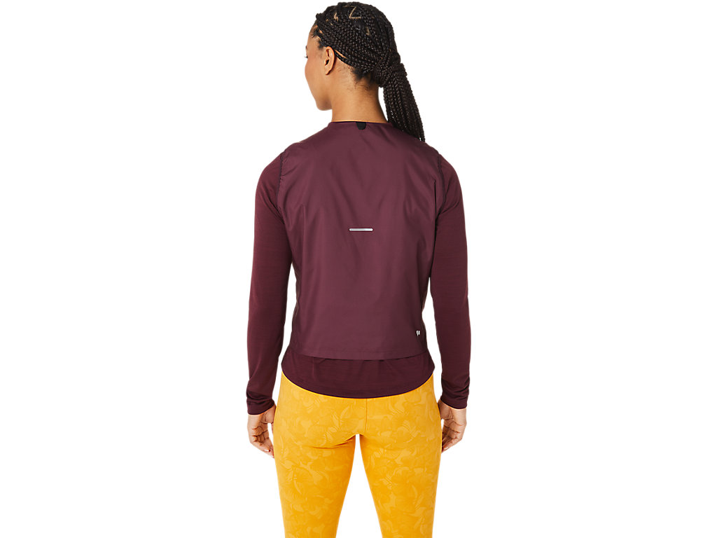 Casaco Asics Runkoyo Acolchoado Vest Feminino Bordeaux | 0456-YWSHG