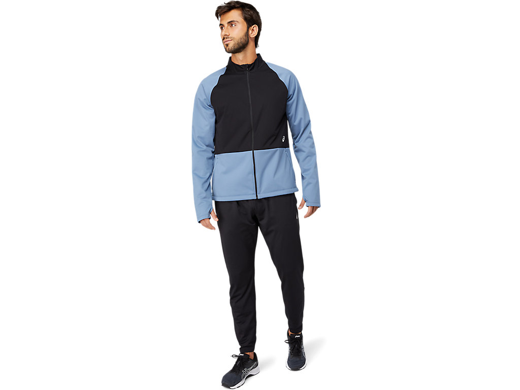 Casaco Asics Thermostorm Full Zip Masculino Azuis Pretas | 6943-DAJFG