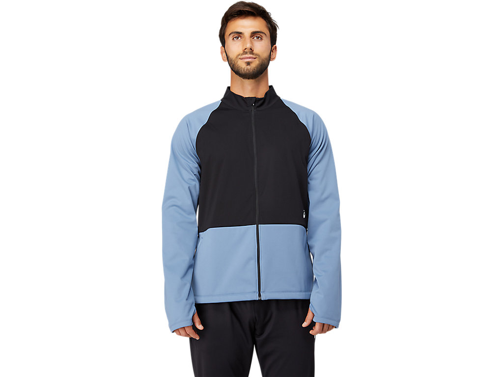 Casaco Asics Thermostorm Full Zip Masculino Azuis Pretas | 6943-DAJFG