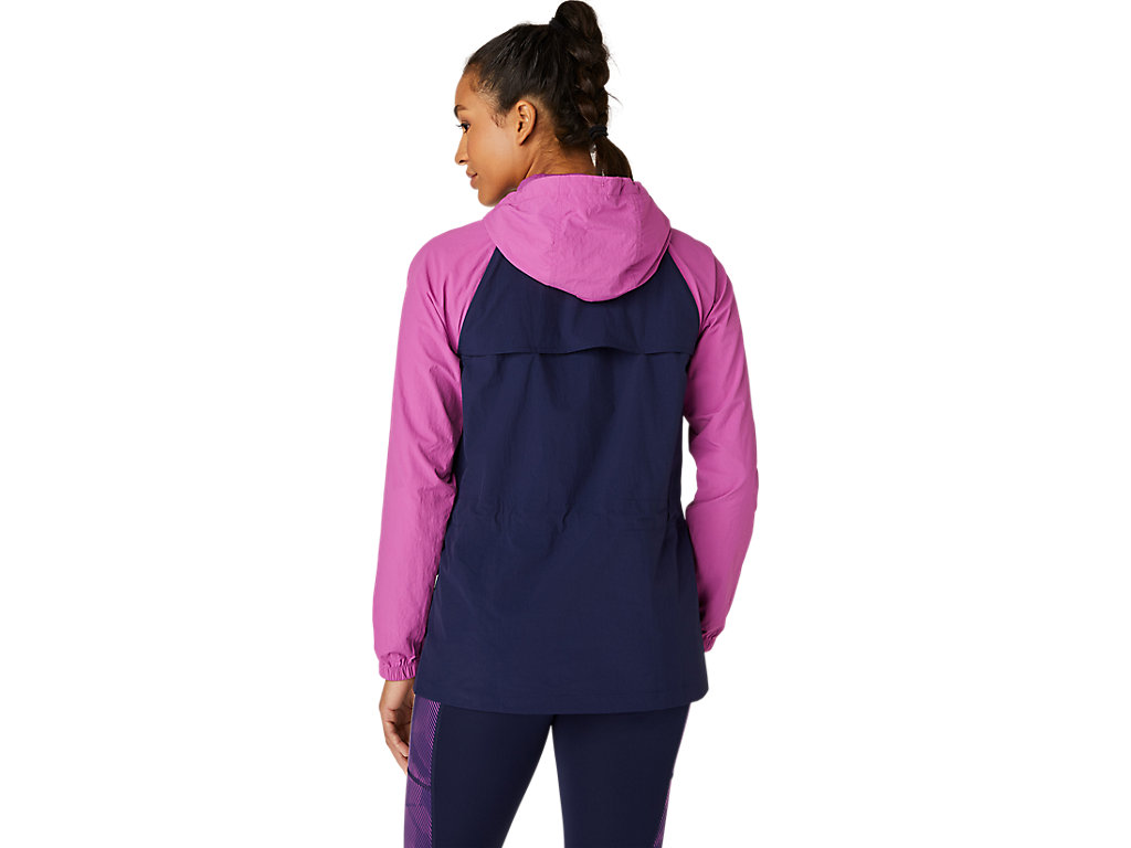 Casaco Asics W Anorak Feminino Roxo Azul Marinho | 0586-JEGTN